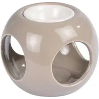 Homea Duftlampe aus Keramik, Würfelform, H. 6 cm