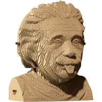 Cartonic Albert Einstein 3D Puzzle Karton Bausatz - Deko & Bastelspaß