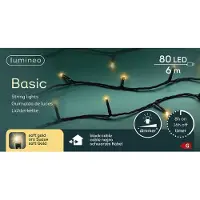 Lumineo LED Basic 6 Meter 80 LED schwarz/soft gold (tweekleurig)