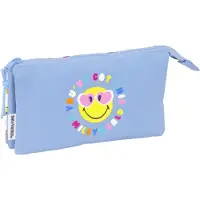 Safta Triple Smiley World Joyful Mäppchen Blau Mann Blau One Size