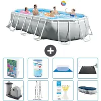 Intex Prism Frame Pool Oval - 503x274x122 cm - 7-teilig S619