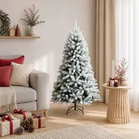 Syfax Künstlicher klappbarer Weihnachtsbaum 120 cm PVC und Metall
