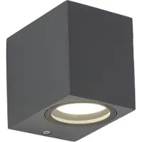 TK Lighting AXIS Aufputz-Außenwandleuchte IP44, Grau, GU10, 10969
