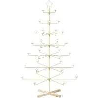 Syfax Metall-Weihnachtsbaum mit Halter KUOPIO 180 cm Stahl Gold