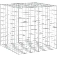 Syfax Gabione mit 3,5 mm Draht und 10x10 cm Maschen 100x100x100 cm
