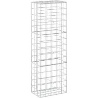 Syfax Gabione mit 3,5 mm Draht und 10x10 cm Maschen 50x30x150 cm