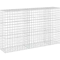 Syfax Gabione mit 3,5 mm Draht und 10x10 cm Maschen 250x50x150 cm