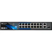 BCS -B-SP1602G-1SFP, Managed, Gigabit Ethernet (10/100/1000), Vollduplex, Power over Ethernet (PoE), Rack-Einbau, 1U