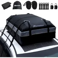 Merkloos Dachbox Dachtasche Dachgepäckträgertasche - 424 Liter - 840D PVC - Wasserdicht - Rutschmatte