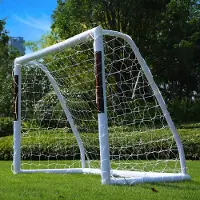 Merkloos Fußballtor – Maße: 1,8 m x 1,2 m – Aus uPVC – Mit stabilen Pfosten – Für den Einsatz bei jedem Wetter