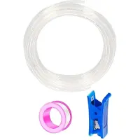 Merkloos Luftschlauch, 10 Meter - Polyurethan-Schlauch - Außendurchmesser 10 mm - Innendurchmesser 6,5 mm - Transparent
