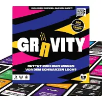 Merkloos Gesellschaftsspiel, Brettspiel – Gravity – Quizspiel, Allgemeinwissen – 2 bis 8 Spieler – Strategiespiel für Erwachsene