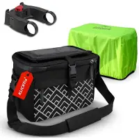 Merkloos Lenkertasche KLICKfix - 6 Liter - Mit Halterung für das Telefon und Kühlfunktion - Schwarz