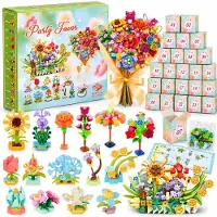 Merkloos Adventskalender mit 24 Mini-Blumenarrangementsets für kreative Tage