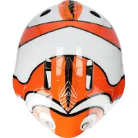 Crazy Safety Fahrrad-Helm Clown Fish im niedlichen Tier-Design 110 Orange S (49-55cm)