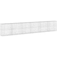 Syfax Gabione mit 3,5 mm Draht und 10x10 cm Maschen 600x50x100 cm