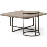 Xl Moebel Gmbh Couchtisch Set Beige MDF Edelstahl Modern Einfarbig Beistelltisch