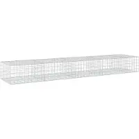 Syfax Gabione mit 3,5 mm Draht und 10x10 cm Maschen 450x100x50 cm