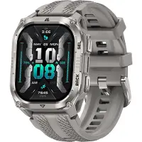 Kospet Pulse 2 Smart Watch Herren Damen, 1.96" AMOLED, 15 Tage Akku – Poliersilbern