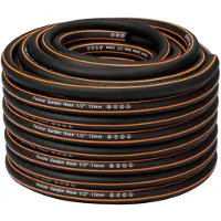 Merkloos Gartenschlauch Wasserschlauch Flexschlauch - 30 m - 13 mm (1/2 Zoll) - 4 Schichten - Schwarz - Für Garten und Auto