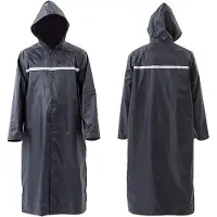 Merkloos Eine wasserdichte Regenjacke aus Polyester, die sowohl für Damen als auch für Herren geeignet ist und reflektierende Streifen aufweist