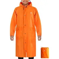 Merkloos Regenjacke mit Kapuze, wasserdicht, leicht und wiederverwendbar für den Einsatz im Freien