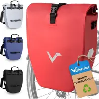 Merkloos Wasserdichte Fahrradtasche für Gepäckträger, mit einem Fassungsvermögen von 18 bis 22 Litern, ausgestattet mit Reflektoren