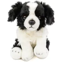 Merkloos Kuscheltier – Border Collie – Schwarz-weiß – 30 cm