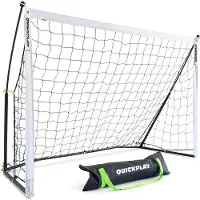 Merkloos Fußballtor, Fußballnetz – Klappbar – Stahlrahmen – Höhenverstellbar – Für den Außenbereich