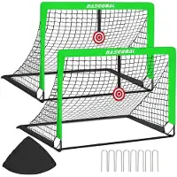 Merkloos Fußballtor – Aufstellbar – 2 Stück – 120 x 90 x 90 cm – Für Kinder und Garten