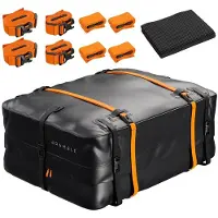 Merkloos Dachbox Dachtasche Dachgepäckbox - 430 Liter - 500D PVC - Wasserdicht - Schwarz