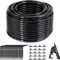 Merkloos Tropfschlauch – Mikrobewässerungsschlauch – 40 m – PVC – Set mit Verbindungsstücken und Tropfern