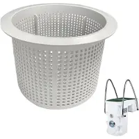 Markenlos Skimmerkorb Ring Poolfilter Halterung 30 cm Weiß Antirutsch Pool Zubehör