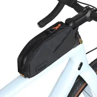 Merkloos Fahrradtasche - Oberrohrbefestigung - Wasserdicht - 1,2 Liter - Schwarz, klein