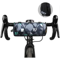 Merkloos Lenkertasche – Vordertasche – 2,4 Liter – Tarnblau – Für Rennrad und Mountainbike