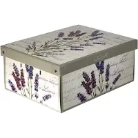 Merkloos Aufbewahrungsbox - Karton - 25 x 35 x 17,5 cm - Aufbewahrungsbox mit Deckel