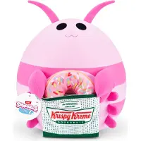 Snackles Serie 2 35 cm Snackle (Lily) von ZURU Kuschelig-weiches, beruhigendes, 35 cm großes Plüschspielzeug mit Snackmarken-Accessoire – Krispy Kreme Shrimp