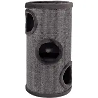 Merkloos Krabbenpfosten – Krabbenklettergerüst – 70 cm – Mit Spielball – Grau