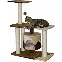 Merkloos Katzenkratzbaum – Krabbenförmig – Braun und beige – 96 cm