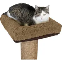 Merkloos Kratzbaum für Katzen, Liegefläche - Sisal - 38 x 38 x 10 cm - Für große Katzen
