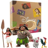 BULLYLAND 13261 - Spielfiguren Set Walt Disney Vaiana mit Vaiana, Halbgott Maui, Schwein Pua & Heihei, detailgetreu, ideal als kleines Geschenk für Kinder ab 3 Jahren