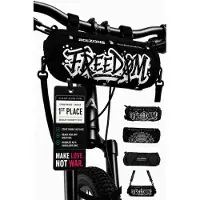Merkloos Fietstas – Kleine Fahrradtasche – Kompakt – Für Lenker oder Rahmen – Sicher befestigt – Hauptfach und Innenfach