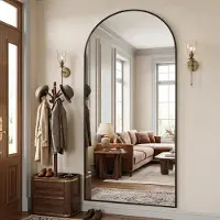 OEM Standspiegel, gebogen, 218x116 cm, Aluminiumrahmen, unzerbrechlich