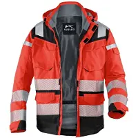 Kuebler KÜBLER REFLECTIQ Wetterjacke SYMPATEX PSA 2 warnrot/schwarz XXL - 1307 8332-5499-XXL - warnrot/schwarz
