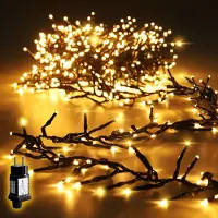 Salcar LED Lichterkette 5m 500er Wasserdicht, Weihnachtslichterkette Warmweiß 8 Modi