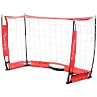 Precision - "Pro Flexi" Fußballtor-Set, Glasfaser, Polyester RD4100 (30,48 cm x 15,24 cm) (Rot/Weiß)