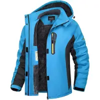 Merkloos Winterjacke, Skijacke: Softshelljacke – Wasserdicht – Mit Fleece-Futter – Mit Kapuze – Für Outdoor-Aktivitäten und Wintersport