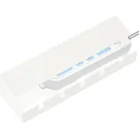 Markenlos Kabelrinne unter dem Schreibtisch ohne Bohren, 40 x 12 x 10 cm, Weiß