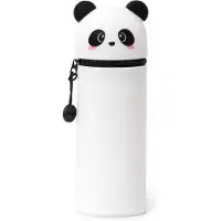 Markenlos Panda Federmäppchen aus Silikon Kawaii 2 in 1 Stifteetui Tasche