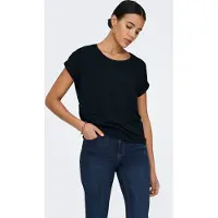 ONLY "ONLMOSTER – T-Shirt mit melierter Optik und elastischem Material" meliert, casual, lässig geschnitten, Viskosemischung, Rundhals